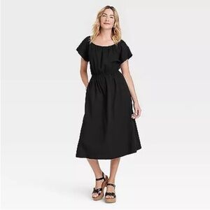 NWOT PLUS size XXL Universal Thread Black Midi Dress